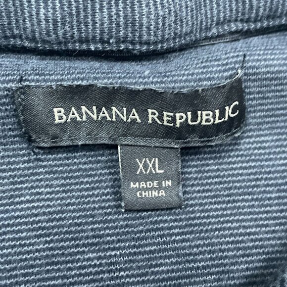 Banana Republic XX-Large Navy Blue Cotton Polo Shirt Casual Fit a1609 - Picture 2 of 7